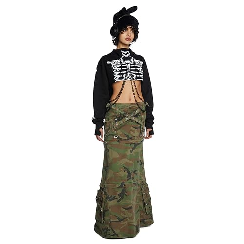 Amazon.com: Dolls Kill Flesh N' Bones Reflective Hoodie by Trickz